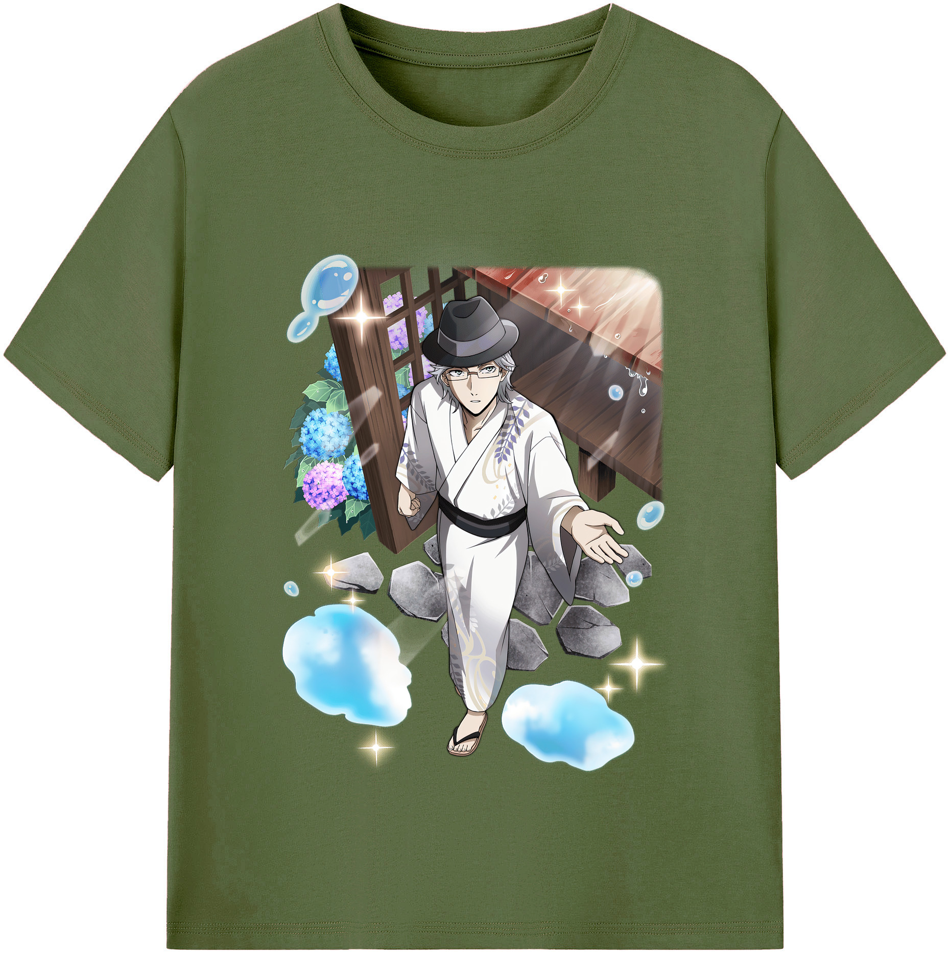 （画像用） 文豪ストレイドッグス Bungo Stray Dogs 綿100％半袖Tシャツ（フロントプリント）
